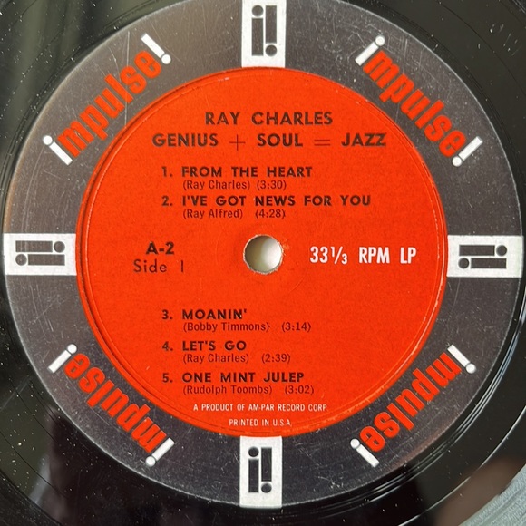 Ray Charles - “Genius + Soul = Jazz” Vinyl LP - Picture 4 of 5